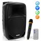 Pyle 1000W Portable Bluetooth PA Speaker, 10 in Subwoofer, UHF Wireless Mic, MP3/USB/SD, Rechargeable PSBT105A - alternate 1